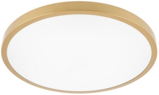 32 Watt LED Deckenleuchte IP54 für innen und Außen gold rund|400x60 mm (B. x H.)|Neutralweiß|2560 Lumen