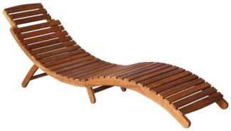 vidaXL Sonnenliegen 2 Stk. mit Tisch und Auflagen Massivholz Akazie 3077383