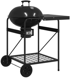 vidaXL Outdoor Grill Mit Rad Schwarz 96 x 72 x 113 cm Metall 42003856