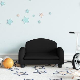 vidaXL Kindersofa, Couch für Kinder,, Schwarz, 50 x 40 x 30 cm