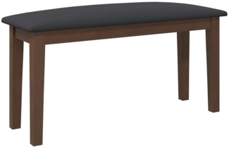 vidaXL Bank 90 cm Braun Massivholz Gummibaum 4102593