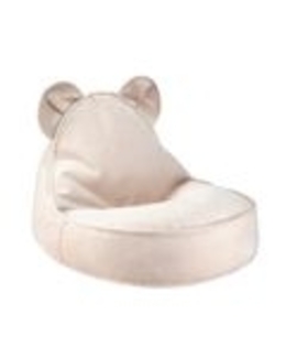 Wigiwama Sitzsack, Beanbag, Bear, in beige, nachhaltig aus recycelten PET-Flaschen, Samt