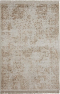 TaraCarpet Teppich Tara Carpet Palazzo Royal ECO Vintage, rechteckig, Höhe: 6 mm, Modernes Orientalisches Vintage Design in braun taupe 135x195