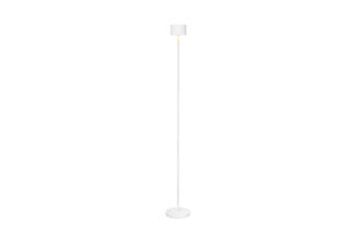 Blomus Mobile LED-Leuchte Farol Floor, dimmbar, USB-aufladbar, Aluminium matt pulverbeschichtet, Kunststoff, White, 115 cm, 66127
