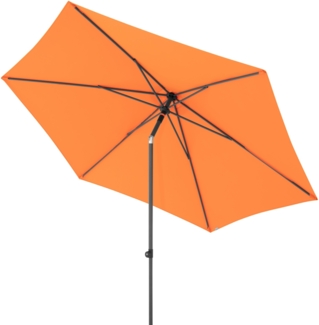 Doppler myZone 300 Mittelmastschirm Push-Up rund 300 cm Sonnenschirm 6 Farben 461591 816 Orange