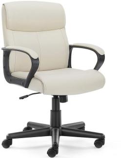 DUMOS Bürostuhl Bürostuhl aus PU-Leder Office Chair Schreibtisch Stuhl Chefsessel, 360-Grad-Drehung