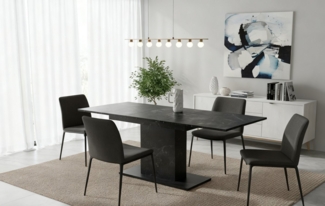 B&D home Esstisch MARA, Metall oder Holzgestell, ausziehbar 120-160cm, 4-6 Personen