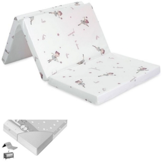 Lorelli Babymatratze Classic faltbar 120 x 60 x 5 cm Bezug waschbar Schaumstoff rosa
