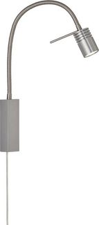 Fischer & Honsel 30408 LED Bettleuchte River Nickel matt geriffelt 2700K