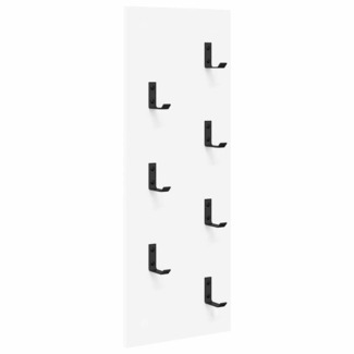 vidaXL Wandmontierter Kleiderständer Weiß 30 x 1.5 x 80 cm 874467