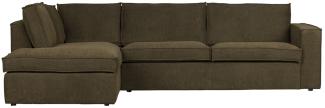 Ecksofa Freddie Links - Stoff Warm Green