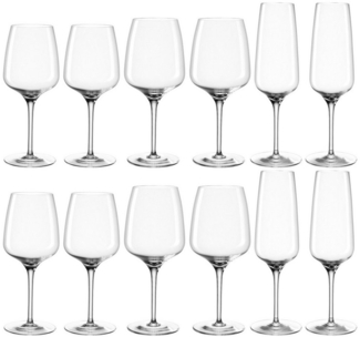 LEONARDO Gläser-Set Kelchglas-Set CESTI, 12-teilig, Kristallglas, spülmaschinengeeignet