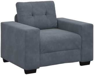 vidaXL Sessel Dunkelgrau 60 cm Samt 4105099