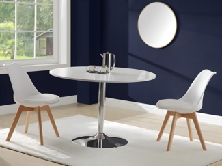 Vente-unique 'JODY' Stuhl 6er-Set, Polypropylen, Weiß, Natur, 6