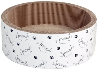 Dehner Tierbett Katzen-Kratzpappe Circle, m. Katzenminze, Ø 43 cm