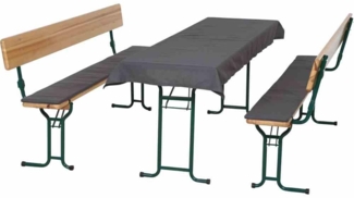 SIENA GARDEN Auflagen zu Festzeltgarnitur 3tlg, grau Bezug aus Baumwolle/Polyester, Dessin 2079, Farbe grau