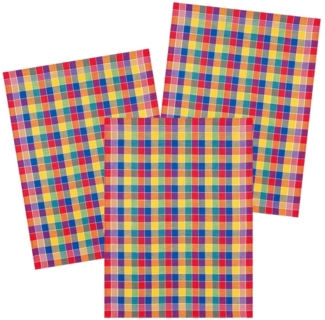 Kracht Geschirrtuch Trockenperle, (Set, 3-tlg, 3-teilig), 3er Pack Geschirrtücher (3 Stück), ca. 50x70 cm, Halbleinen