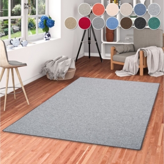 my home Teppich Fortis, Schlinge, Made in Netherlands, rechteckig, Höhe: 5 mm, Uni Farben, gekettelt, auch als Läufer, strapazierfähig, Wohnzimmer