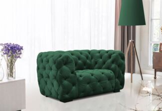 Sessel Designersessel NATALIE in Stoff Riviera Grün