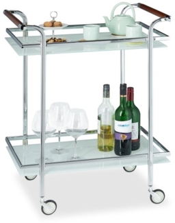 Servierwagen Milchglas