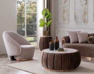 Runder Couchtisch Polster Tisch mit runden Tischplatte Couchtische Tische Möbel