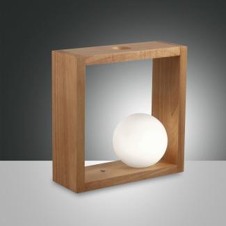 Fabas Luce 3669-30-215 Tischleuchte Kark eichenholz mit Touchdimmer