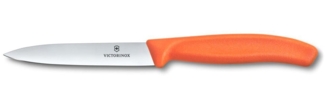 Victorinox Swiss Classic, Gemüsemesser, 10cm, Gerade, Mittelspitz, Orange