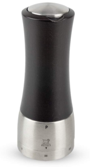PEUGEOT - Pfeffermühle Madras 16 cm - Stahlmahlwerk - Klassische Mahlgradeinstellung - Aus Holz mit PEFC-Siegel - Schokoladenbraun