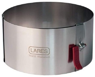 Lares Tortenring mit Klemmhebel klein Ø ca. 10 - 18 cm (10 cm Höhe)
