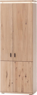 Garderobenschrank Brescia / Barcelona , Holz, Holzwerkstoff , Holzfarben , 75 x 204 x 38 cm