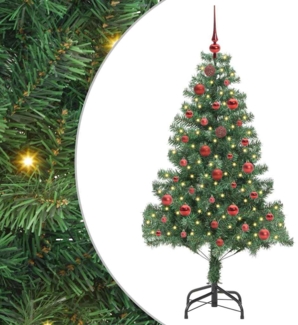 vidaXL Weihnachtsbaum mit 150 LEDs mit Ständer Grün 150 cm PVC 3396367