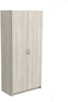 Dmora 2-türiger MehrzweckschrankZadok, Multifunktionale Möbel, Schuhschrank, Besenschrank, 80x41 h170 cm, Eiche