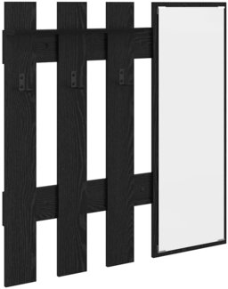 vidaXL Wandmontierter Kleiderständer Wandmontiert Schwarz Eichen-Optik 874508