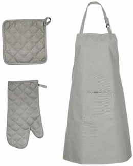 vidaXL 15-tlg. Geschirrtuch-Set Ofenhandschuhe & Topfhalter Baumwolle 136297