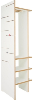 Tojo Garderobe angeber 500 + 800, kann frei oder an der Wand stehen, Breite/Höhe: 50/180 cm