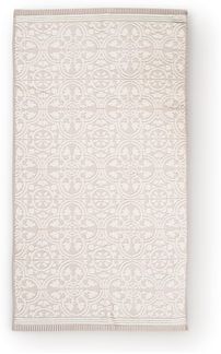 PIP Studio Duschtuch Tile de Pip Khaki 70x140 cm Jacquard Frottee Ornamente beige