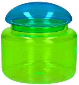 Giftcompany Schmuckkassette Dose mit Deckel Voile Glas Neon Türkis Grün