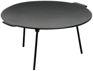 BBQ-Toro Grillpfanne Gusseisen Grillplatte Ø 45 cm mit 3 Beinen, Dutch Oven Ständer, Gusseisen