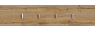 Haken-Paneel Halver / Hola , Holzwerkstoff , Holzfarben , 90 x 20 x 2 cm