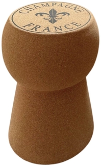 Libaro Sitzhocker rund CORKY Champagner-Korken Hocker braun im Sektkorken Design hoch, Ablage Beistelltisch Schemel 51 cm bequem und stabil, mit Metallkern
