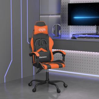 vidaXL Gaming-Stuhl Schwarz und Orange Kunstleder [3143896]