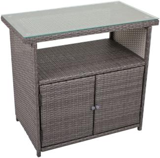 Garden Pleasure Sideboard PADUA grau aus Polyrattan