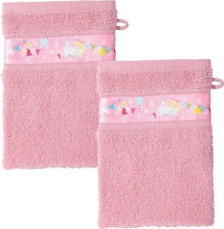 Erwin Müller Waschhandschuh Kinder-Waschhandschuh 2er-Pack, (2-St), Walk-Frottier Uni
