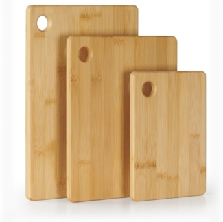 Blumtal Schneidebrett 3er Set mit Loch zum aufhängen, Bambus, (3 Schneidebretter)