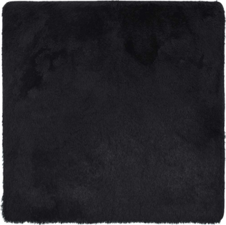 vidaXL Teppich Shaggy Hochflor NAVARRA Schwarz 160x160 cm Polyester 4102870