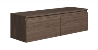 Selsey 'Bemmi' TV-Hängeboard, Walnuss Wisconsin, ca. 30 x 100 x 32 cm