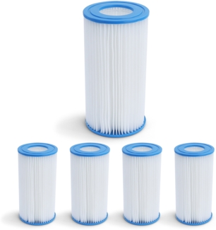 5x Pool Filterkartusche Ersatzfilter Filterpatrone 20cm für Bestway Intex