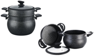 Couscous Kuskus Topfset 3 tlg. ca. 8 L Dampfgarer Ø 24 CF-COUS8 Cheffinger