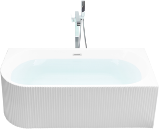 Eckbadewanne links 169 x 80 cm weiß GOCTA