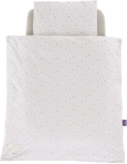 Bettwäsche Jersey Moon grau 80/80 + 35/40 cm